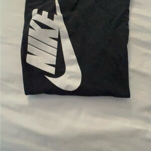 Nike Black Tee with White Swoosh
